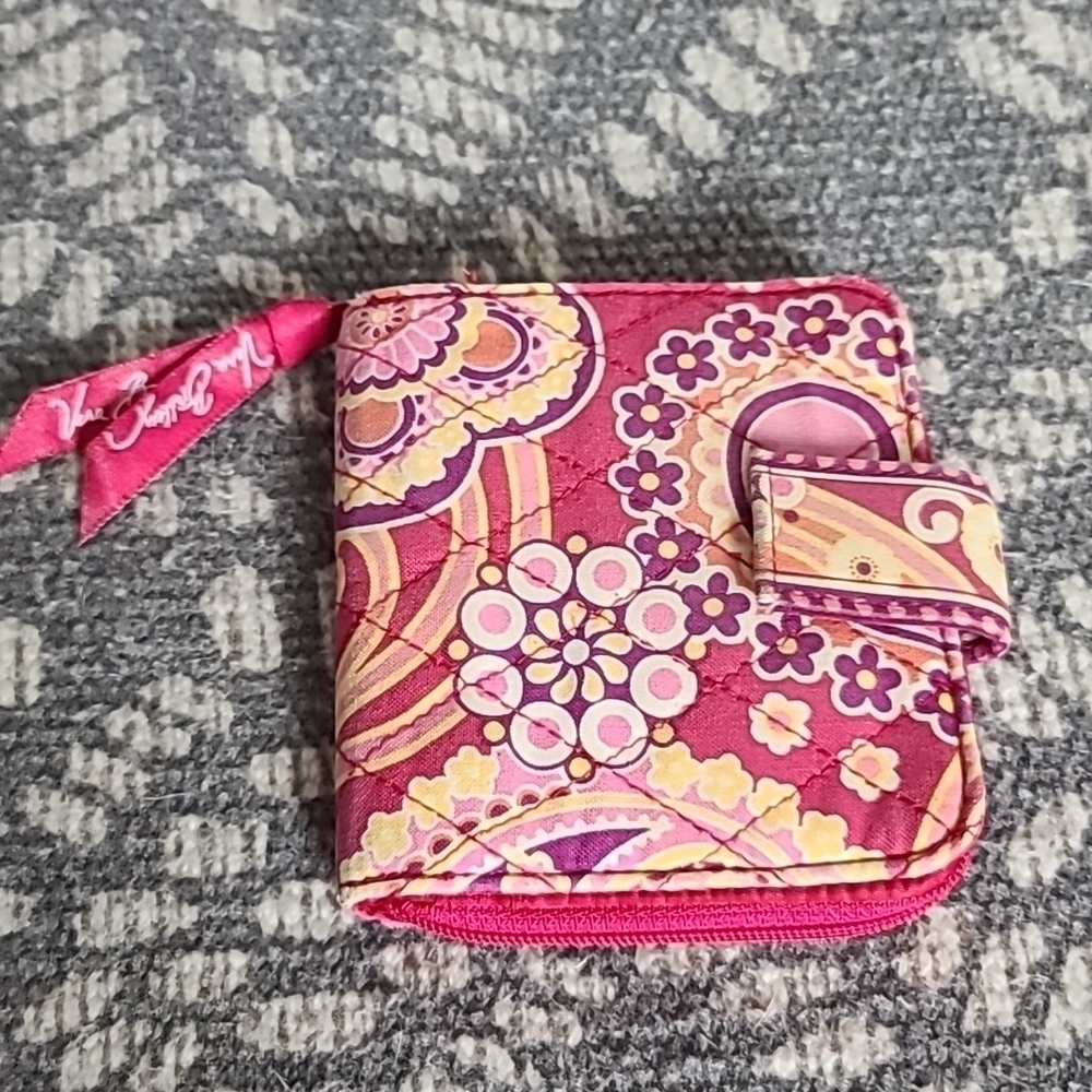 Vera Bradley pink paisley wallet